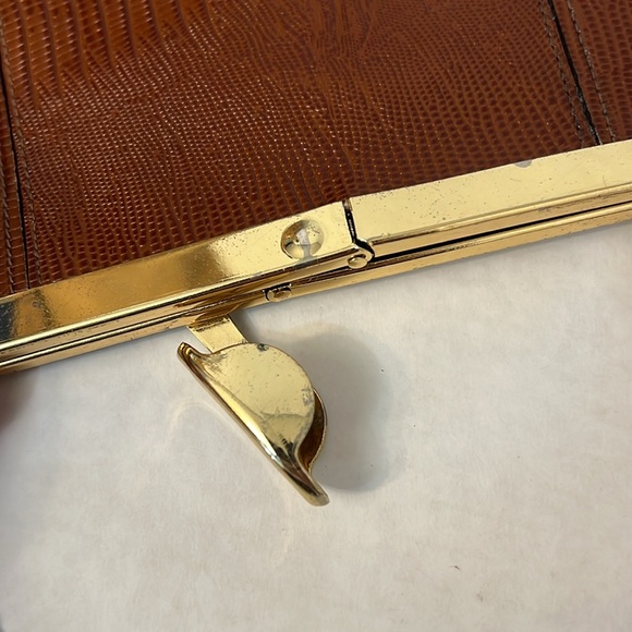 ETRA WOMENS LEATHER CLUTCH 1960’s BAG - Picture 9 of 16